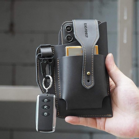 Retro Belt Waist Fashionable Bag Black