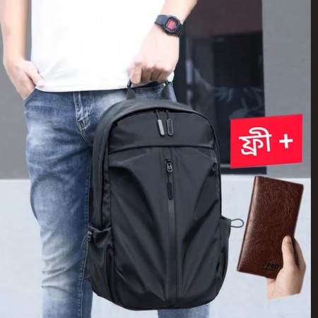 Waterproof Multi-Functional Laptop Backpack With Free Wallet